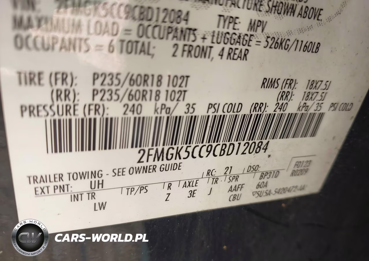 2012 Ford Flex Sel VIN:2FMGK5CC9CBD12084 - 9
