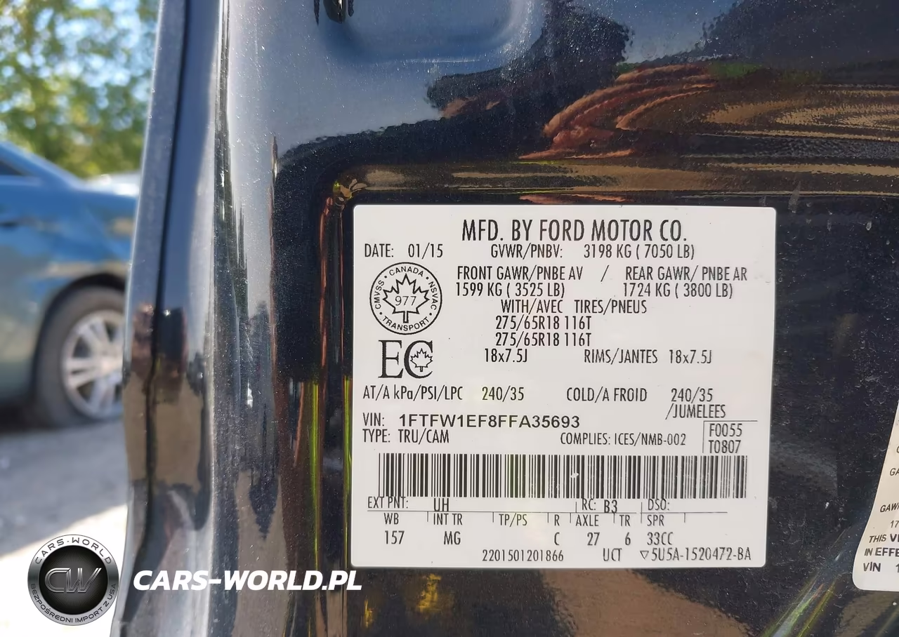 2015 Ford F-150 Xlt VIN:1FTFW1EF8FFA35693 - 9