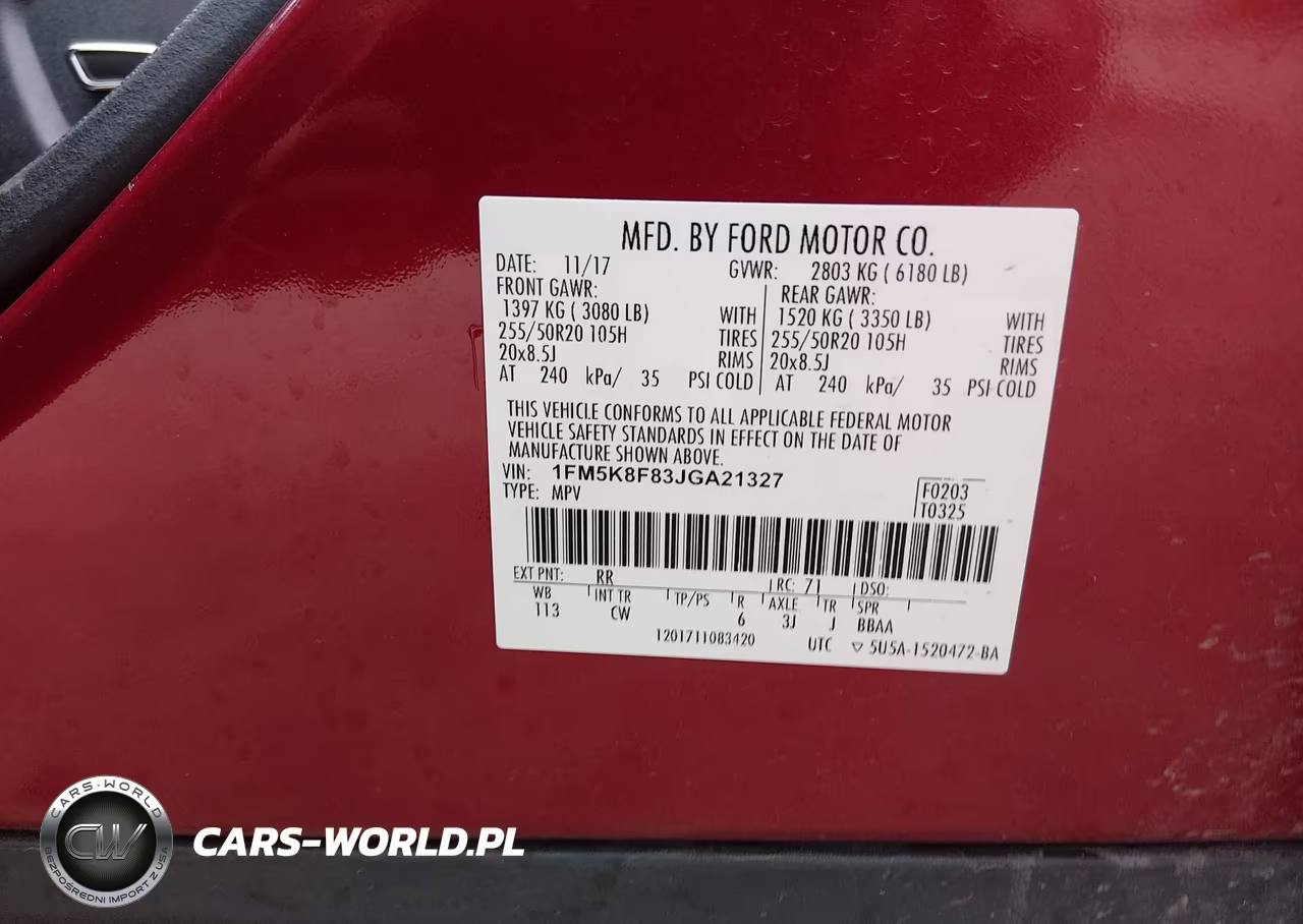 2018 Ford Explorer Limited VIN:1FM5K8F83JGA21327 - 9