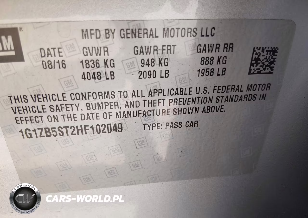 2017 Chevrolet Malibu Ls VIN:1G1ZB5ST2HF102049 - 9