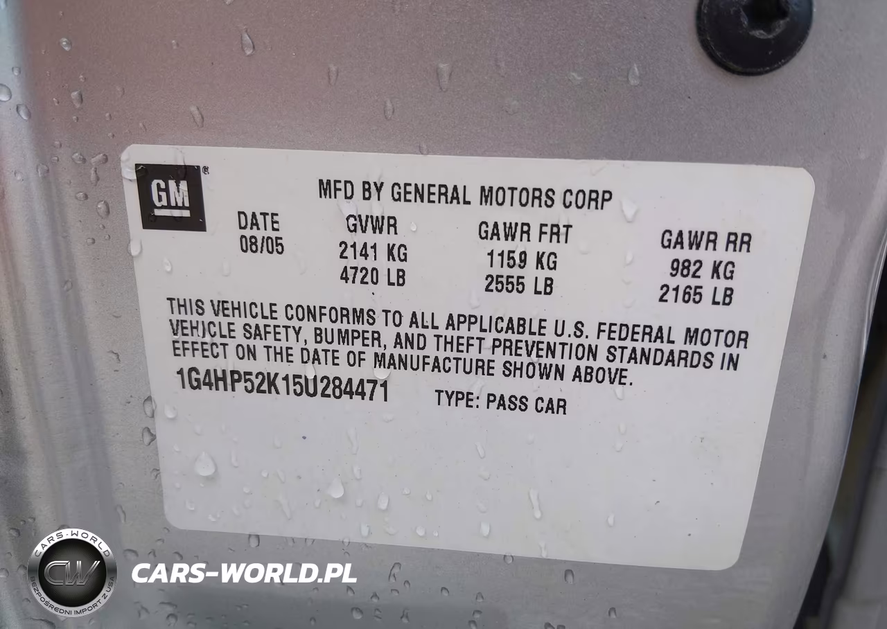 2005 Buick Lesabre Custom VIN:1G4HP52K15U284471 - 9