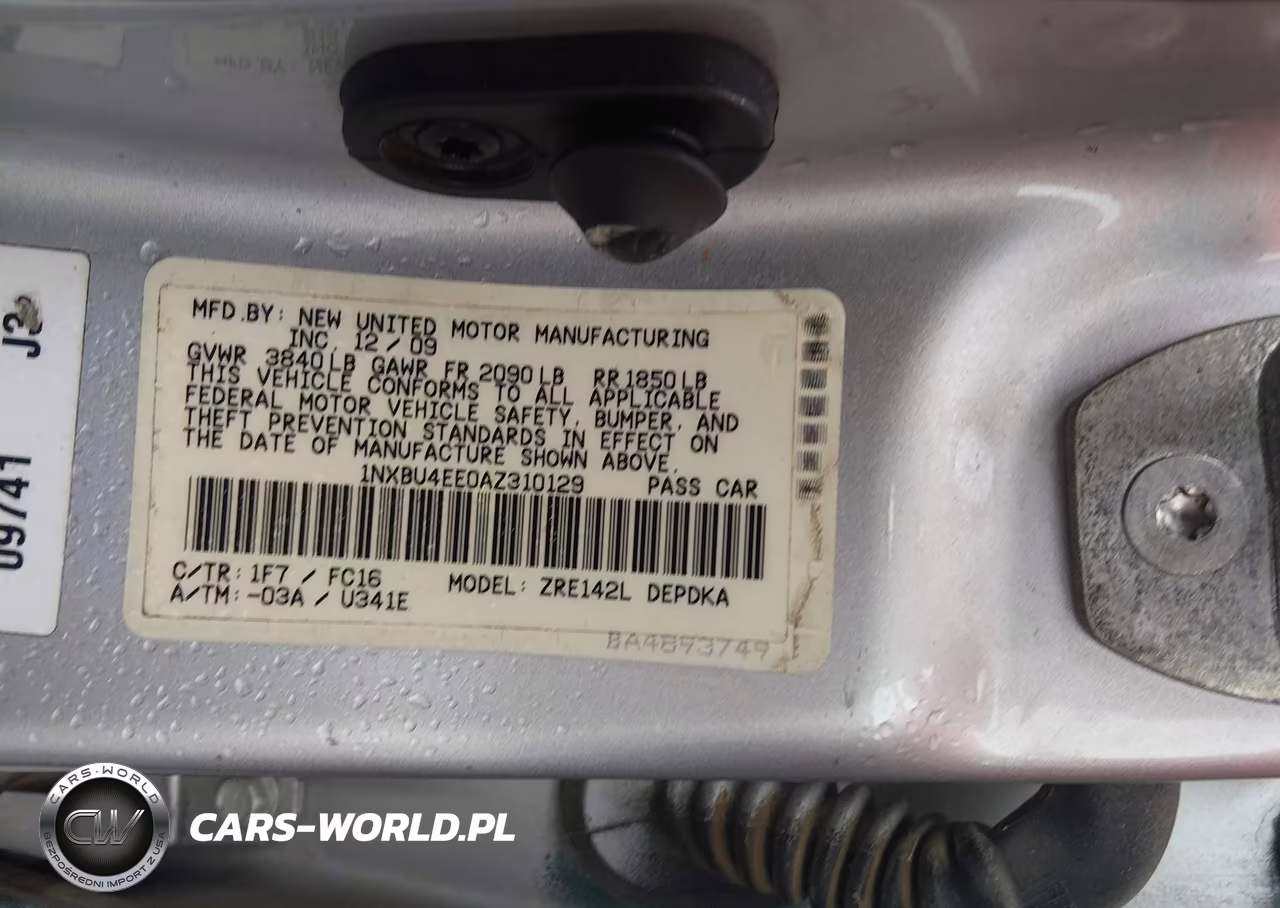 2010 Toyota Corolla Le VIN:1NXBU4EE0AZ310129 - 9