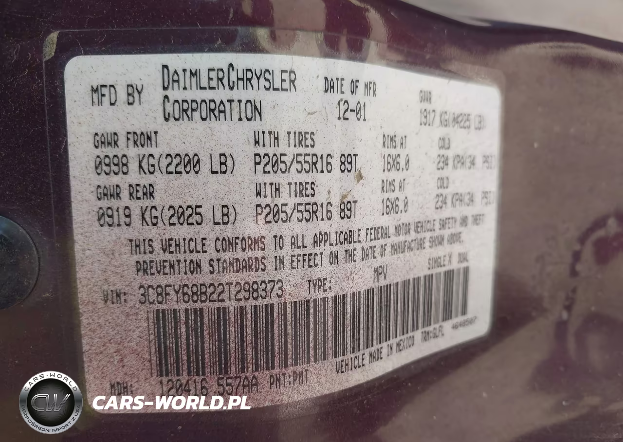 2002 Chrysler Pt Cruiser Limited VIN:3C8FY68B22T298373 - 9