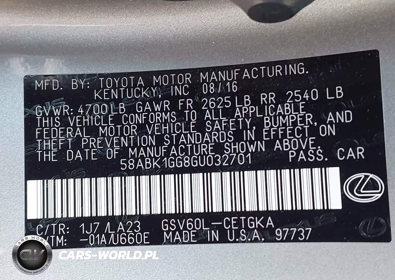 2016 Lexus Es 350 VIN:58ABK1GG8GU032701 - 9