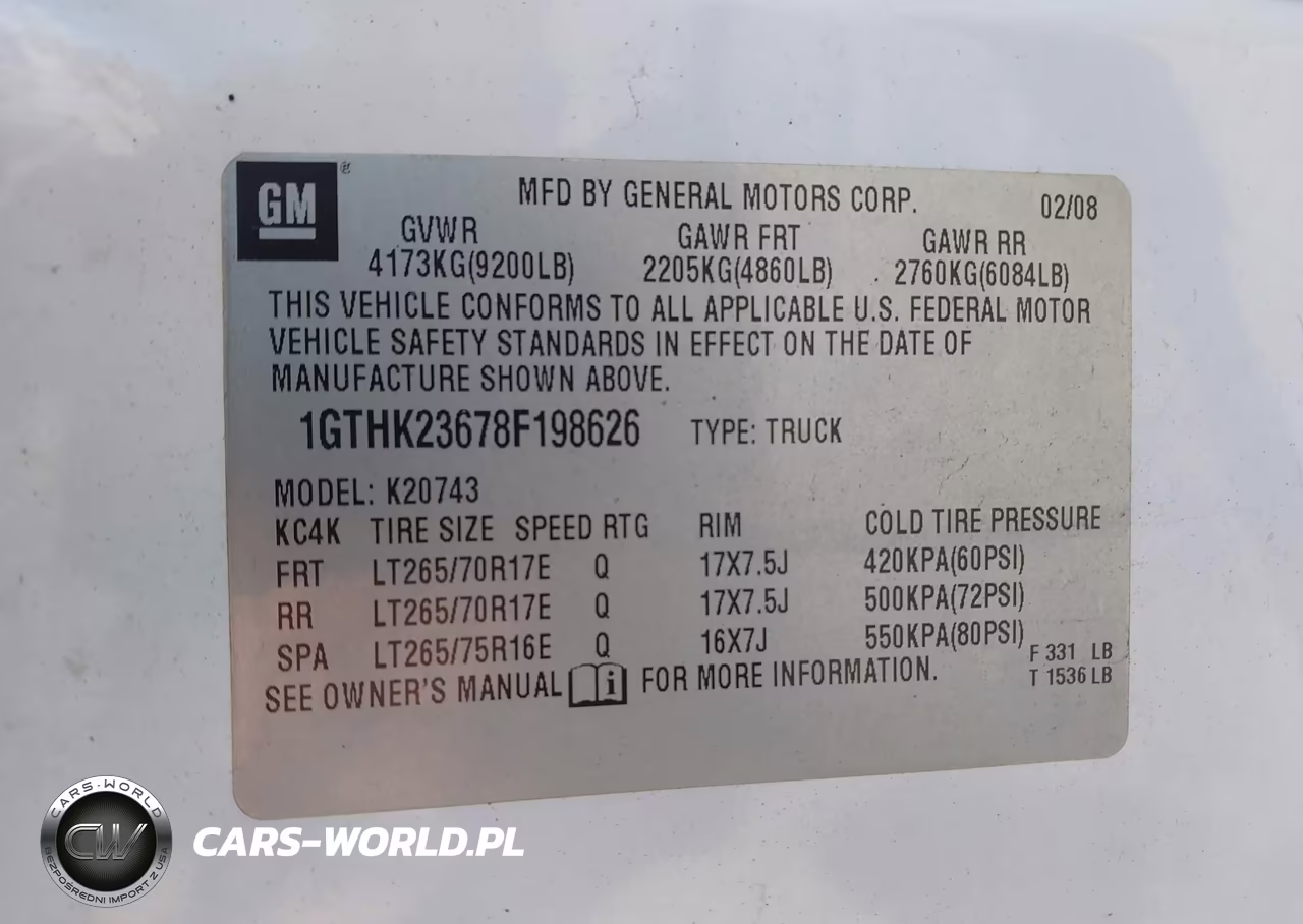 2008 GMC Sierra 2500Hd Slt VIN:1GTHK23678F198626 - 9