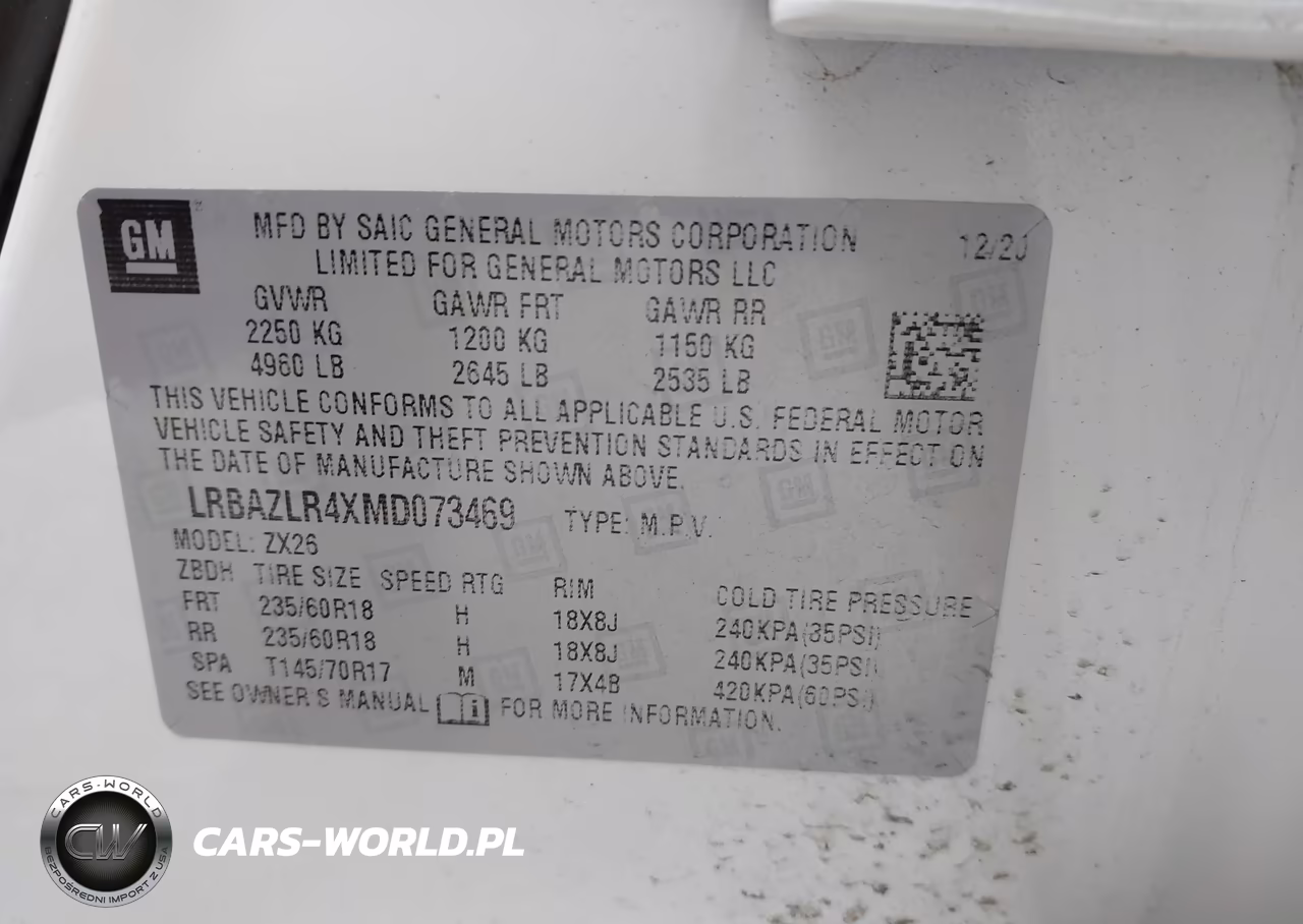 2021 Buick Envision Fwd Preferred VIN:LRBAZLR4XMD073469 - 9