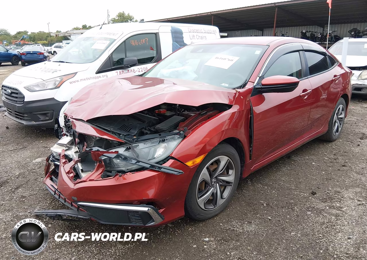 2020 Honda Civic Lx VIN:19XFC2F61LE001257 - 2