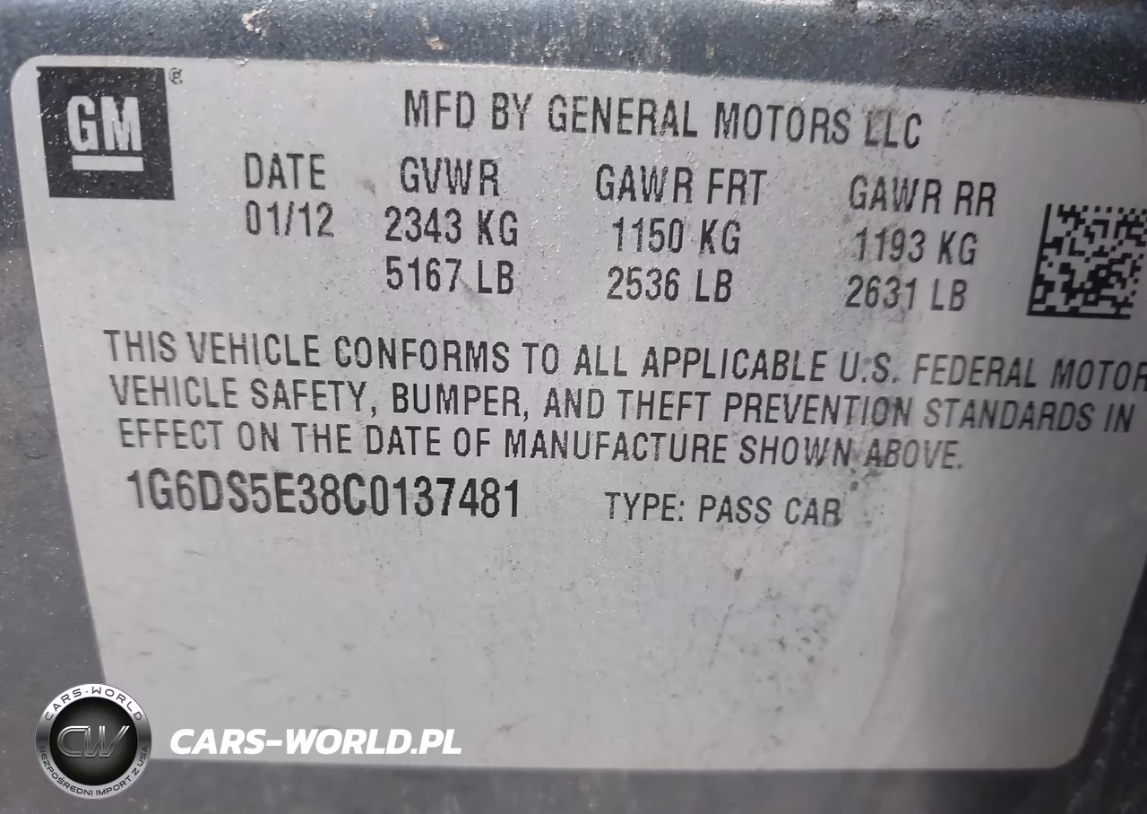 2012 Cadillac Cts Premium VIN:1G6DS5E38C0137481 - 9