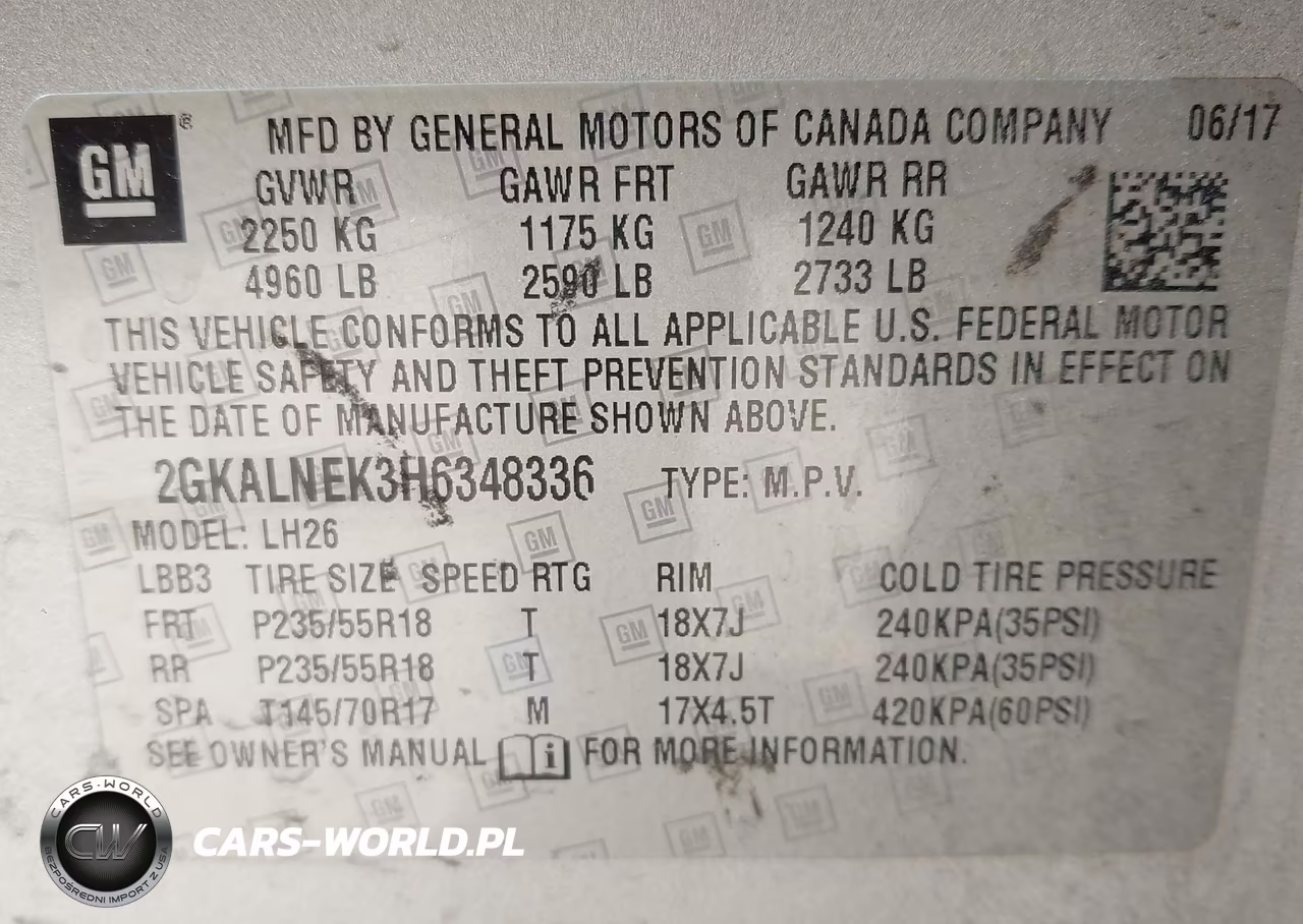 2017 GMC Terrain Sle-2 VIN:2GKALNEK3H6348336 - 9