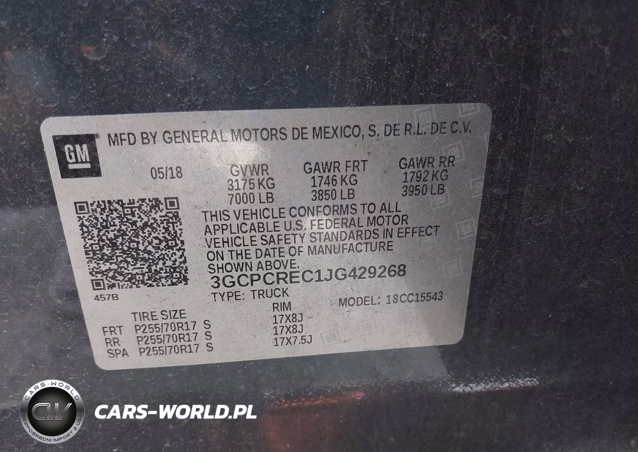 2018 Chevrolet Silverado 1500 1Lt VIN:3GCPCREC1JG429268 - 9