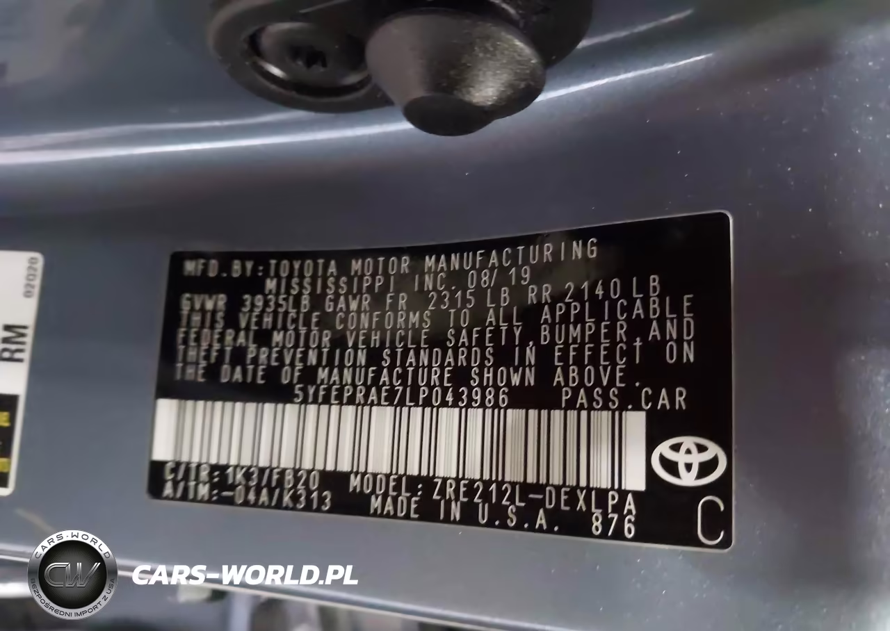 2020 Toyota Corolla Le VIN:5YFEPRAE7LP043986 - 9