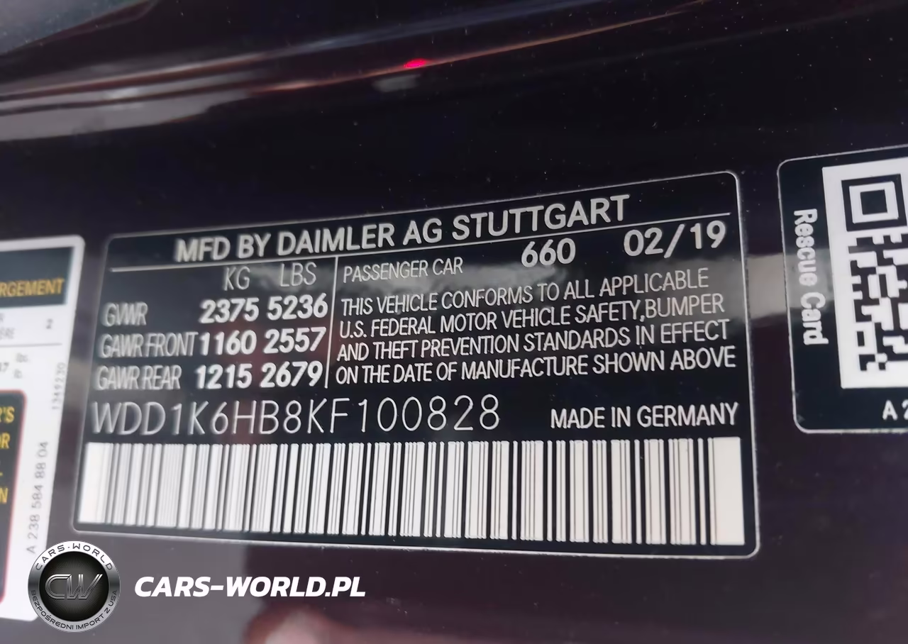 2019 Mercedes-Benz E 450 VIN:WDD1K6HB8KF100828 - 9