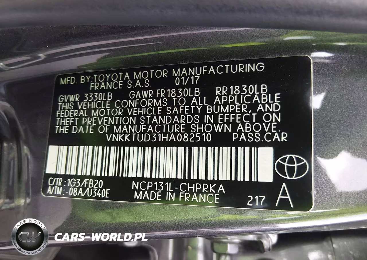 2017 Toyota Yaris Le VIN:VNKKTUD31HA082510 - 9