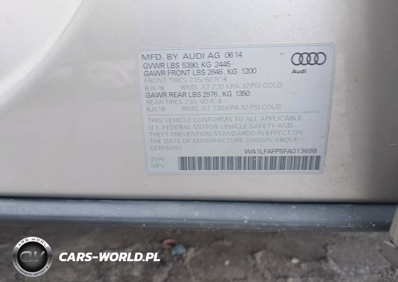 2015 Audi Q5 2.0T Premium VIN:WA1LFAFP5FA013698 - 9