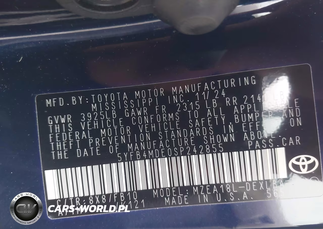 2025 Toyota Corolla Le VIN:5YFB4MDE0SP242855 - 9