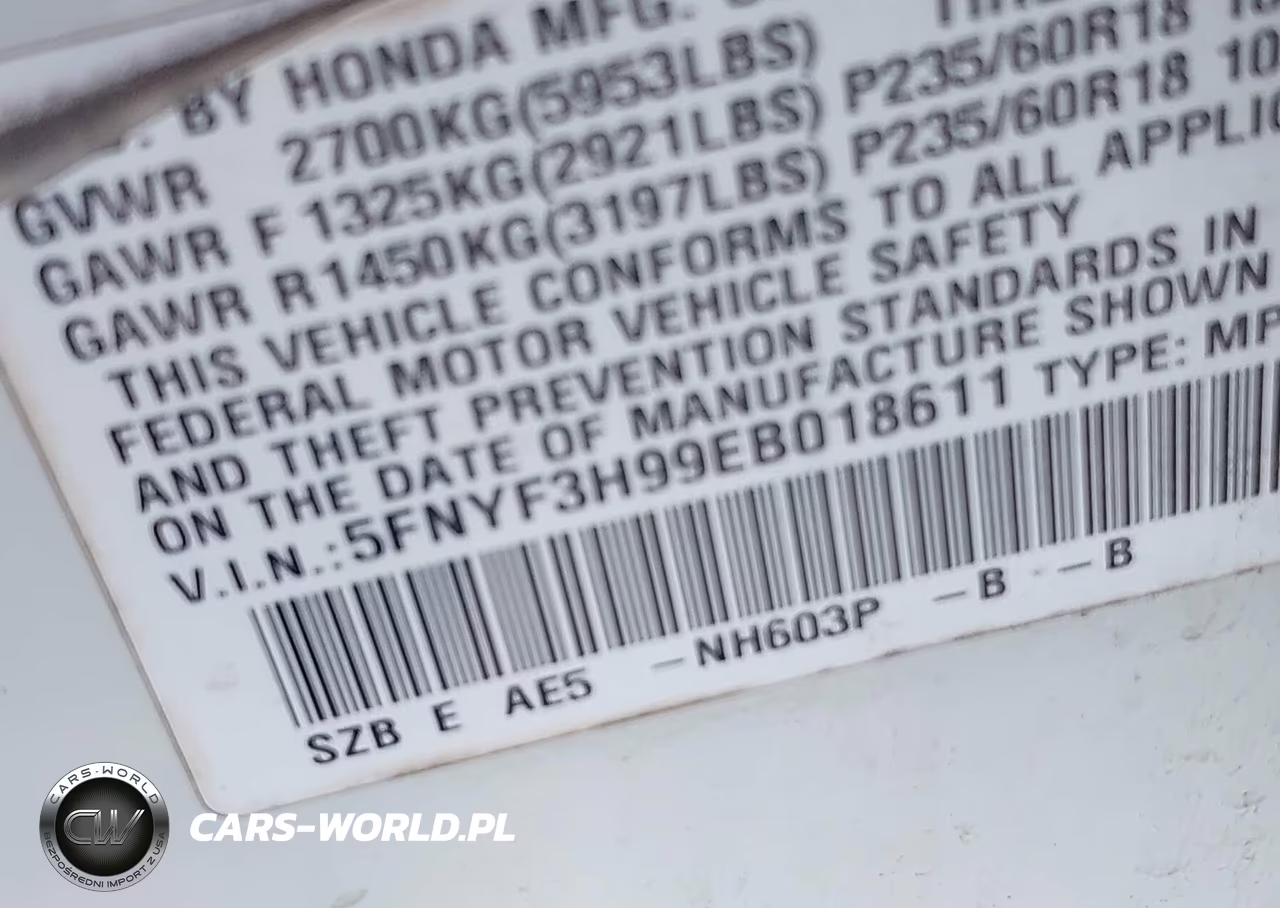 2014 Honda Pilot Touring VIN:5FNYF3H99EB018611 - 9