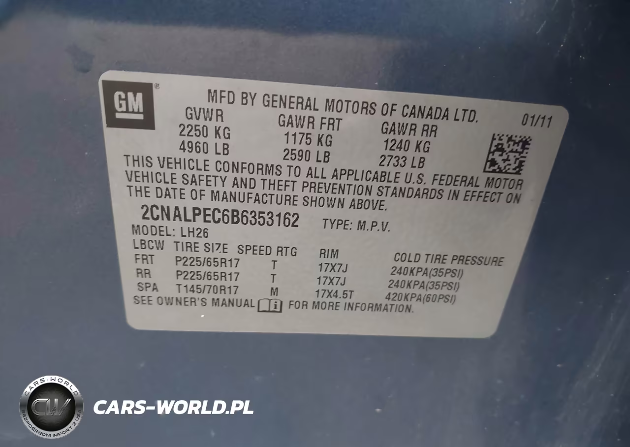 2011 Chevrolet Equinox 2Lt VIN:2CNALPEC6B6353162 - 9