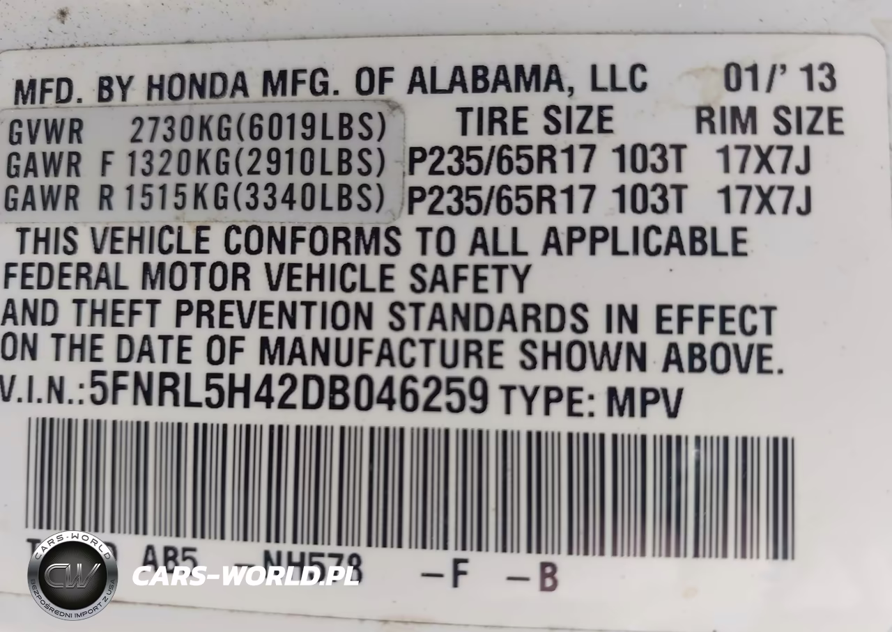 2013 Honda Odyssey Ex VIN:5FNRL5H42DB046259 - 9