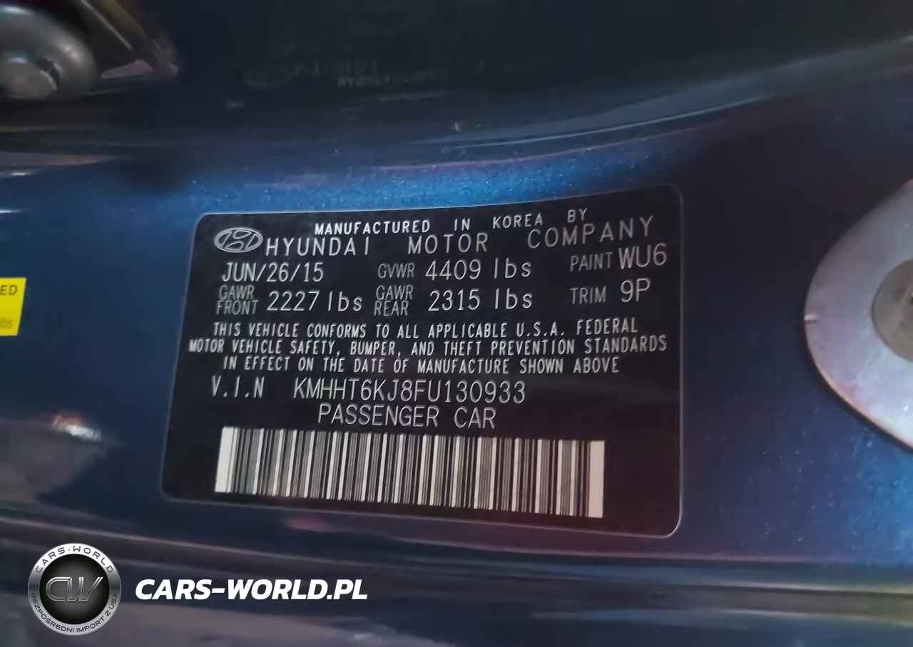 2015 Hyundai Genesis 3.8 Base VIN:KMHHT6KJ8FU130933 - 9