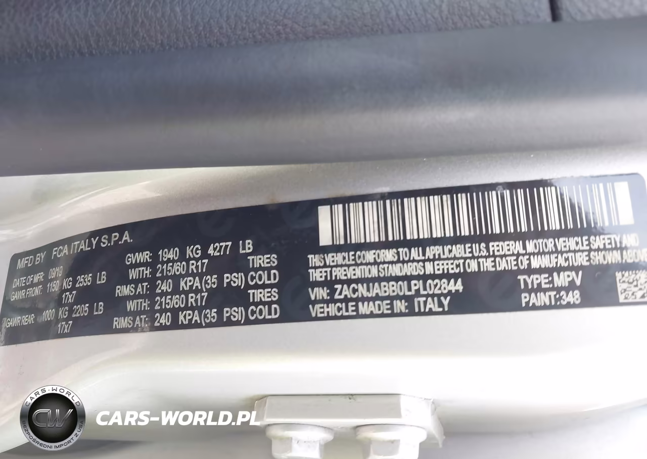 2020 Jeep Renegade Latitude Fwd VIN:ZACNJABB0LPL02844 - 9