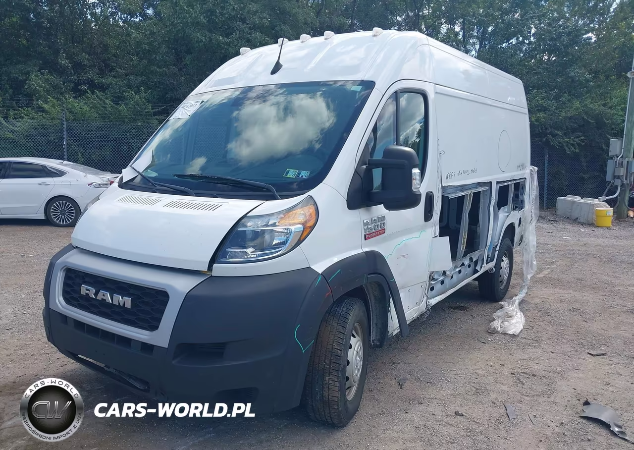 2022 Ram Promaster 1500 High Roof 136 Wb VIN:3C6LRVBG0NE122678 - 2