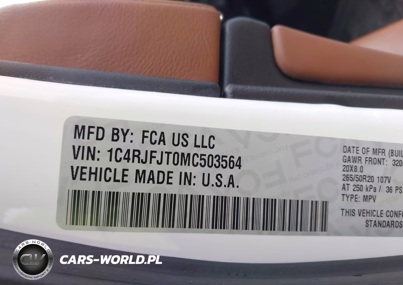 2021 Jeep Grand Cherokee Summit 4X4 VIN:1C4RJFJT0MC503564 - 9