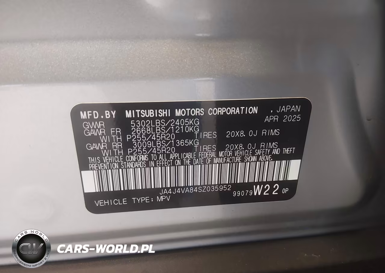 2025 Mitsubishi Outlander Se 2.5 S-Awc-Trail Edition S-Awc VIN:JA4J4VA84SZ035952 - 9