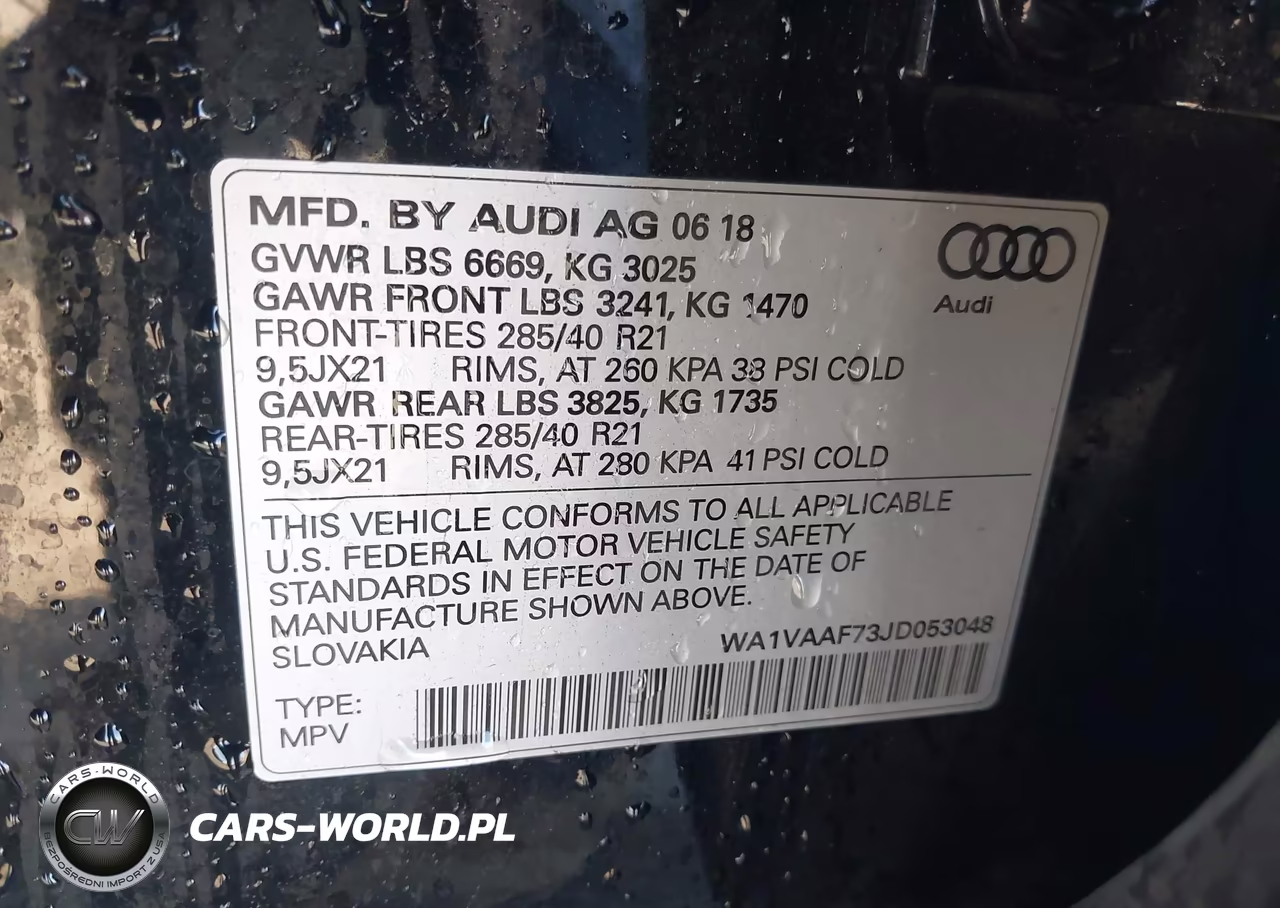 2018 Audi Q7 3.0T Premium VIN:WA1VAAF73JD053048 - 9