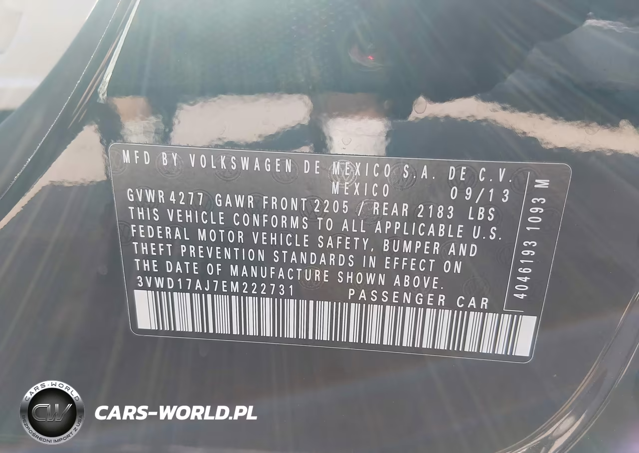 2014 Volkswagen Jetta 1.8T Se VIN:3VWD17AJ7EM222731 - 9