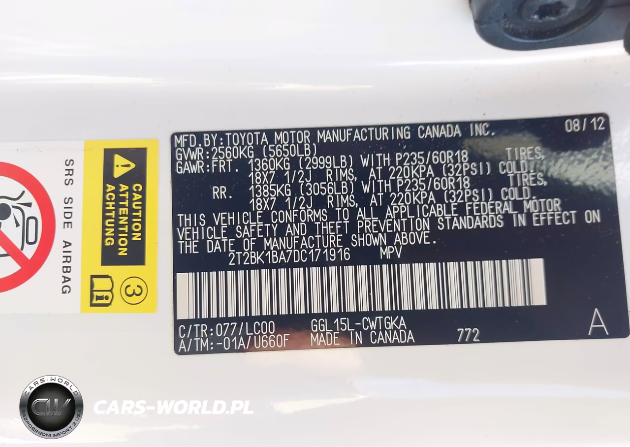 2013 Lexus Rx 350 VIN:2T2BK1BA7DC171916 - 9