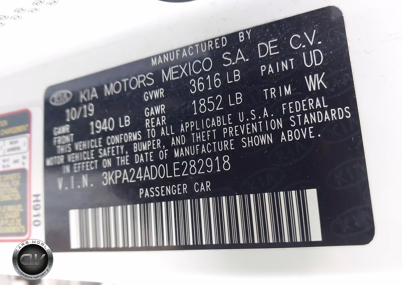 2020 Kia Rio S VIN:3KPA24AD0LE282918 - 9