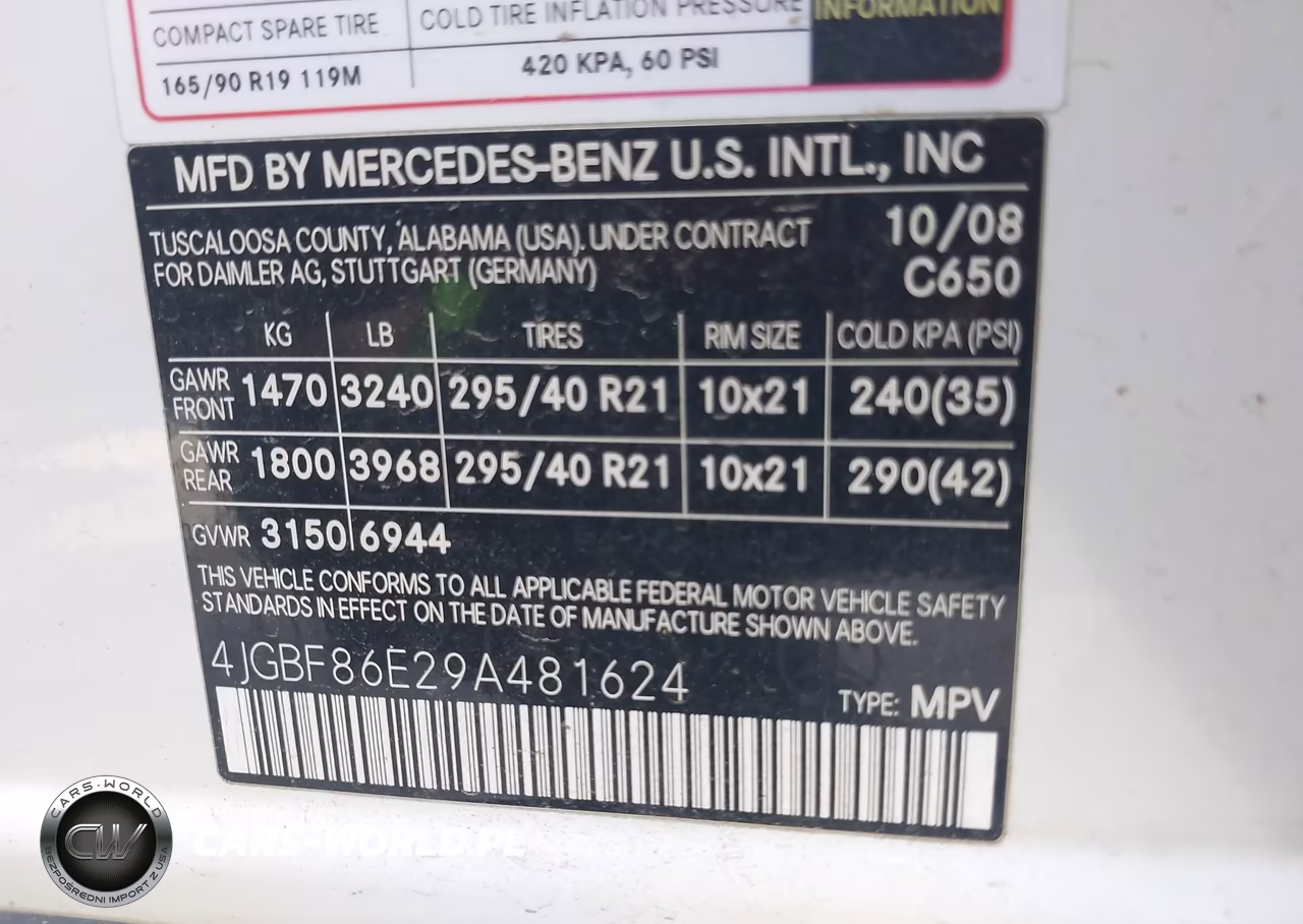 2009 Mercedes-Benz Gl 550 4Matic VIN:4JGBF86E29A481624 - 9