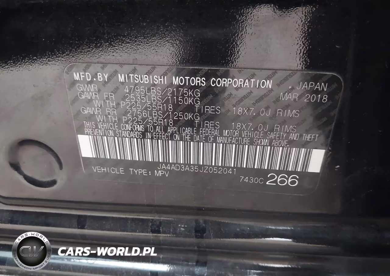 2018 Mitsubishi Outlander Le VIN:JA4AD3A35JZ052041 - 9