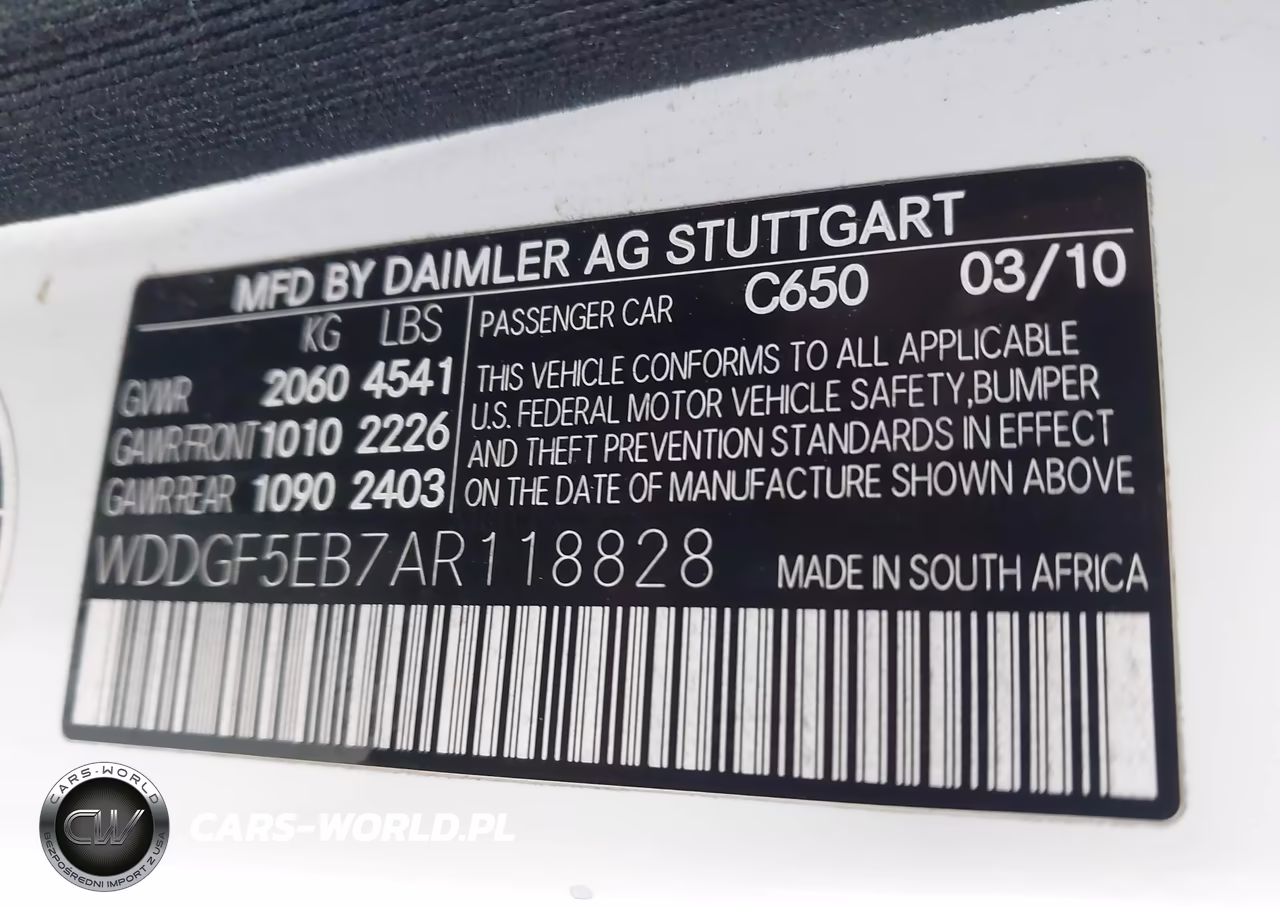 2010 Mercedes-Benz C 300 Sport VIN:WDDGF5EB7AR118828 - 9