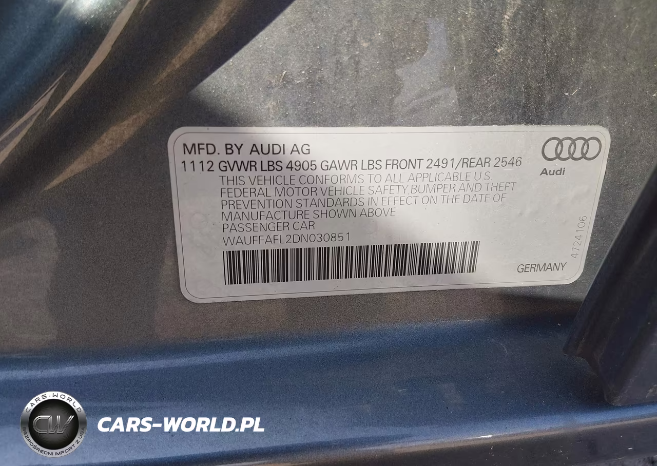2013 Audi A4 2.0T Premium VIN:WAUFFAFL2DN030851 - 9
