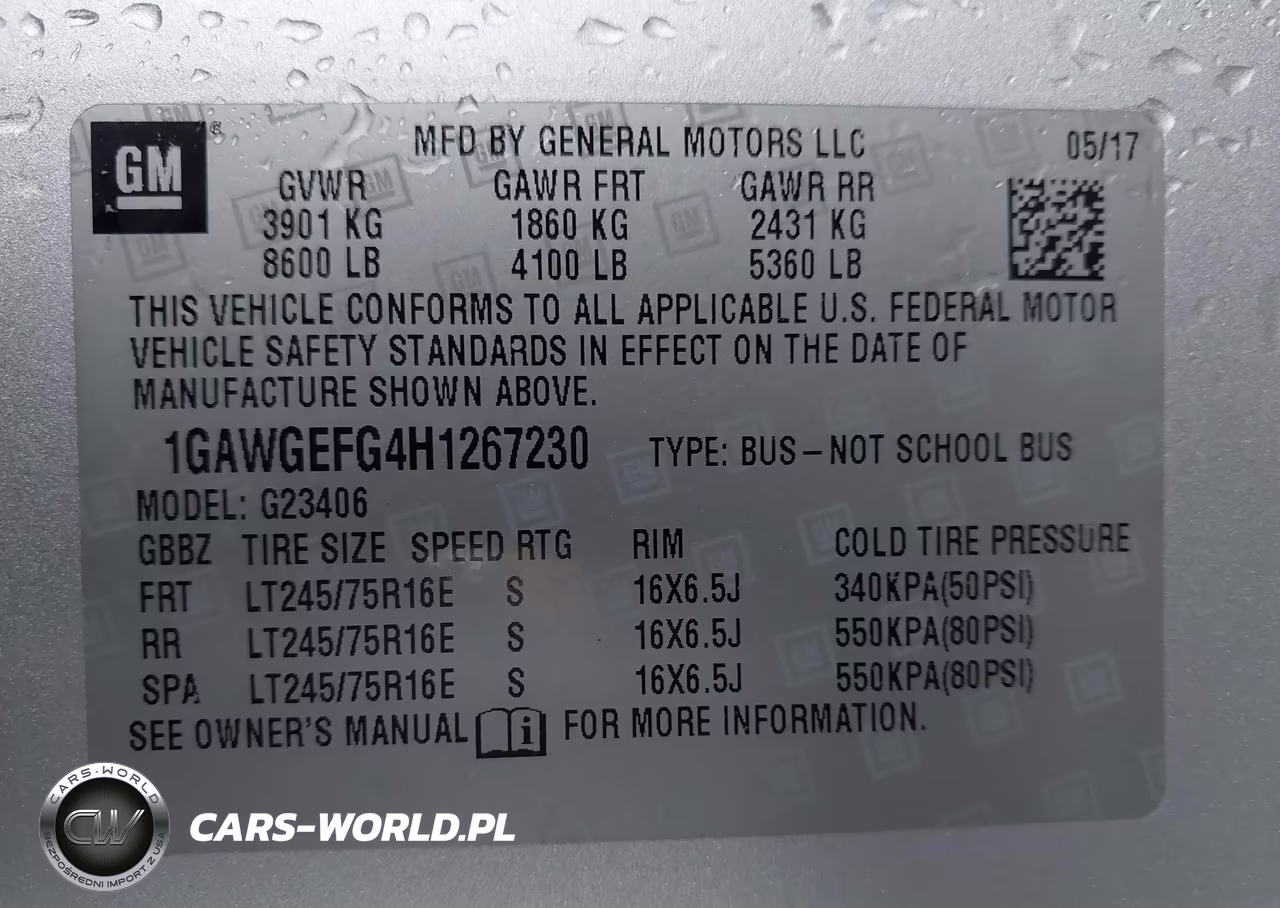 2017 Chevrolet Express 2500 Ls VIN:1GAWGEFG4H1267230 - 9