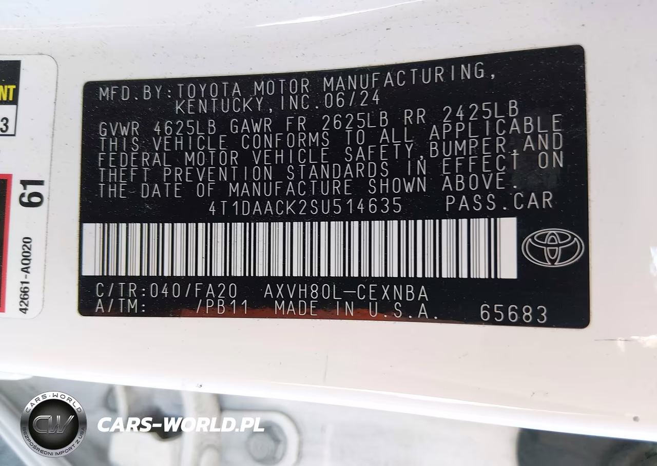 2025 Toyota Camry Le VIN:4T1DAACK2SU514635 - 9