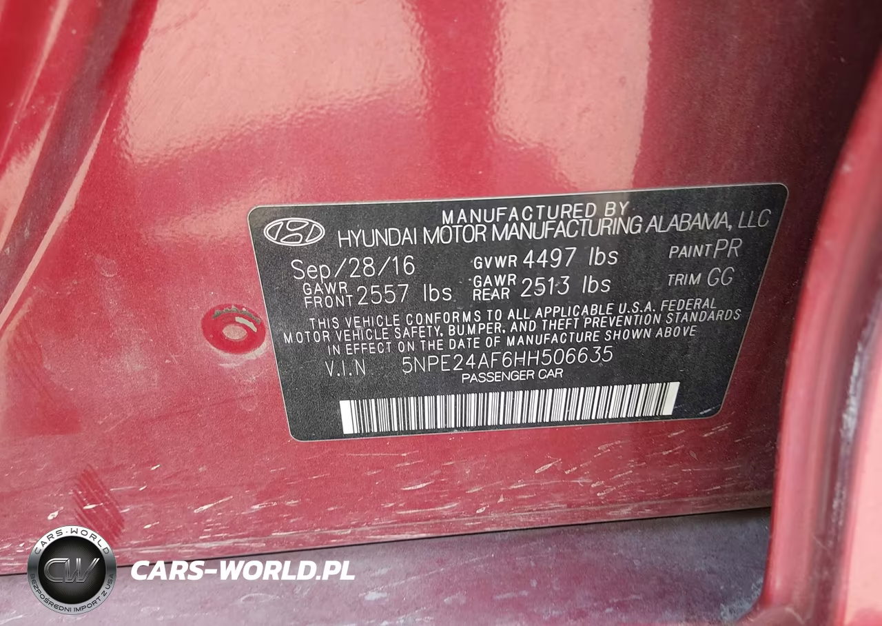 2017 Hyundai Sonata VIN:5NPE24AF6HH506635 - 9