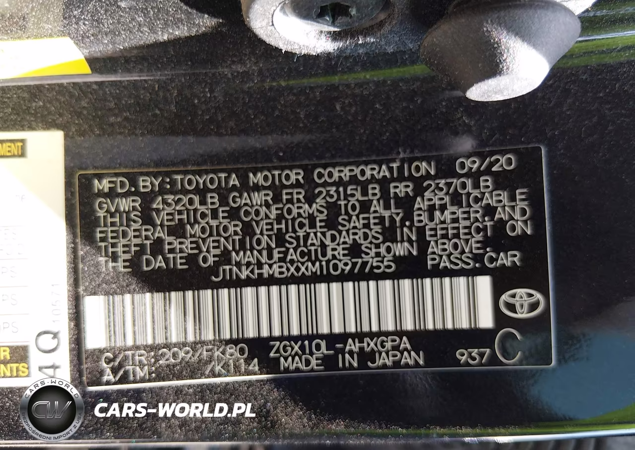 2021 Toyota C-Hr Xle VIN:JTNKHMBXXM1097755 - 9