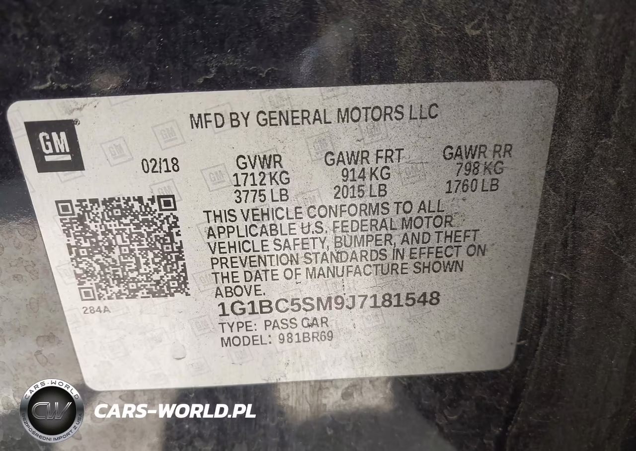 2018 Chevrolet Cruze Ls Auto VIN:1G1BC5SM9J7181548 - 9