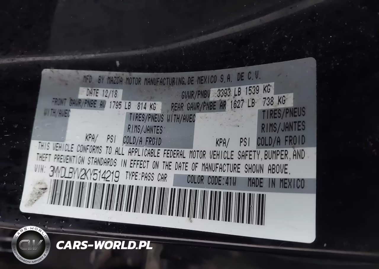 2019 Toyota Yaris Le VIN:3MYDLBYV2KY514219 - 9