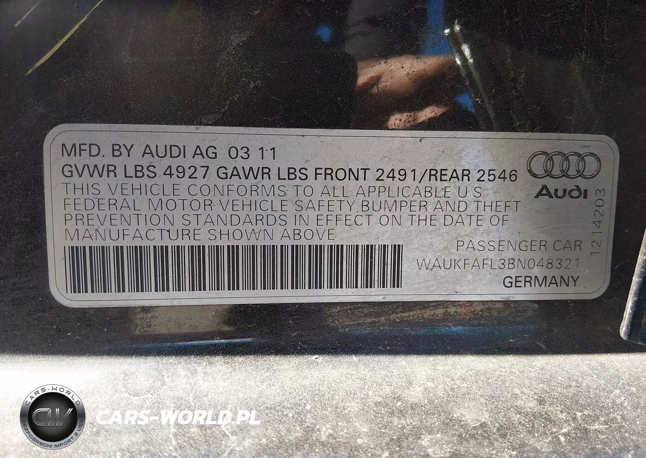 2011 Audi A4 2.0T Premium VIN:WAUKFAFL3BN048321 - 9