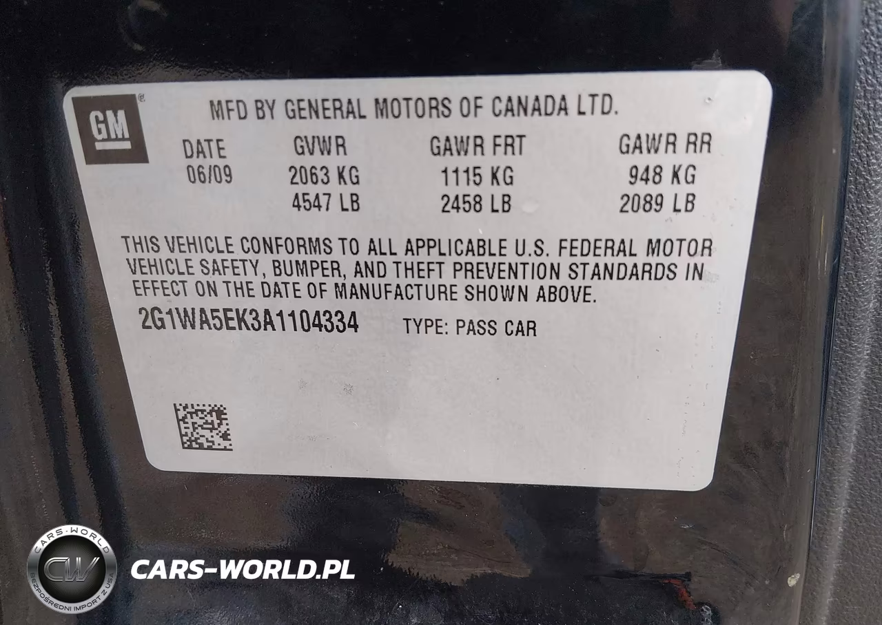 2010 Chevrolet Impala Ls VIN:2G1WA5EK3A1104334 - 9