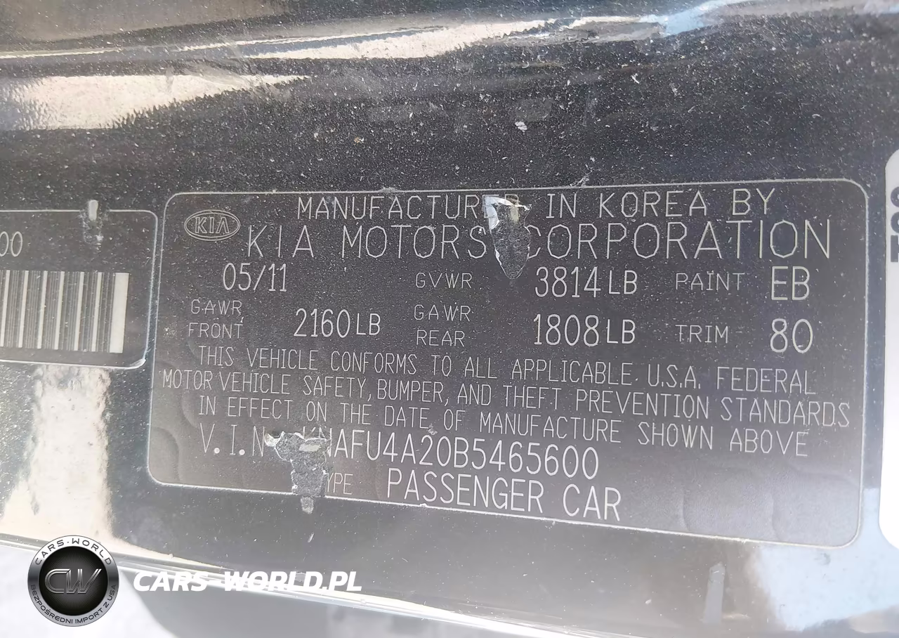 2011 Kia Forte Ex VIN:KNAFU4A20B5465600 - 9