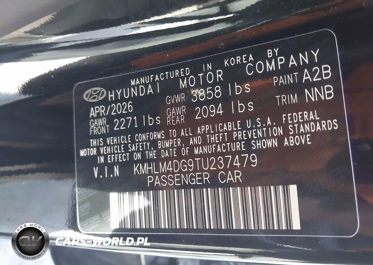 2026 Hyundai Elantra Sel Sport VIN:KMHLM4DG9TU237479 - 9