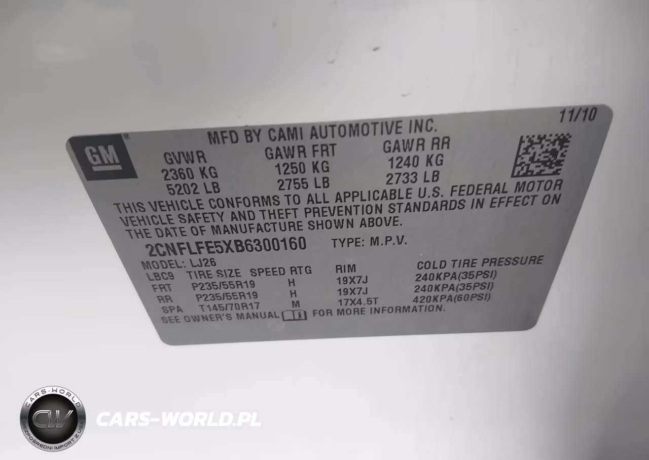 2011 Chevrolet Equinox Ltz VIN:2CNFLFE5XB6300160 - 9