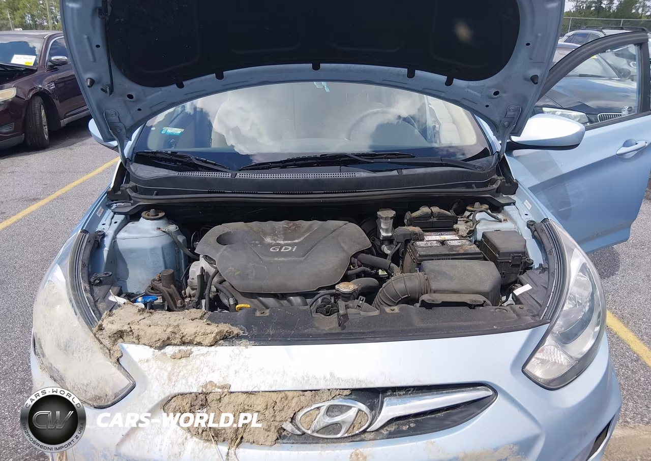 2013 Hyundai Accent Gls VIN:KMHCU4AEXDU434861 - 10