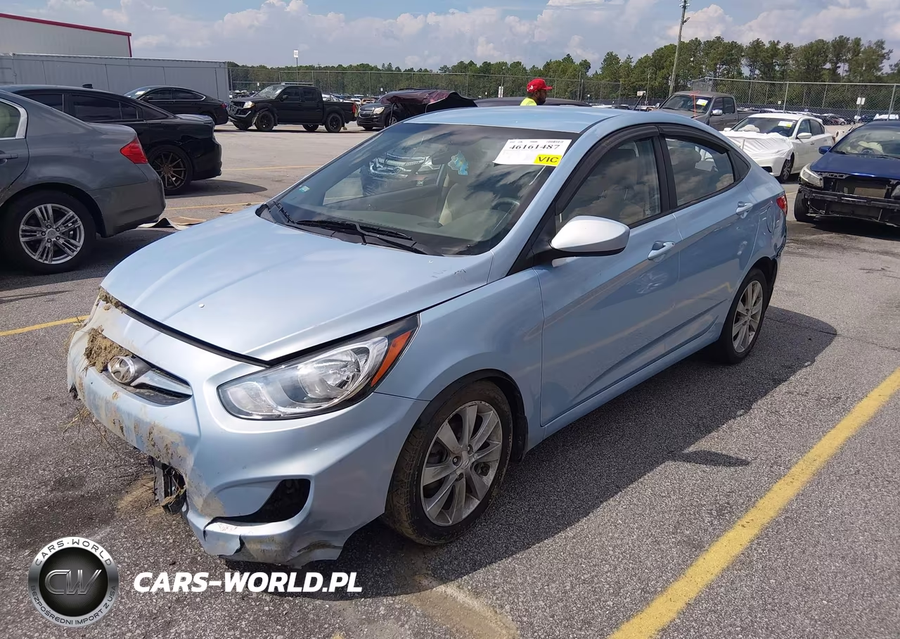 2013 Hyundai Accent Gls VIN:KMHCU4AEXDU434861 - 2