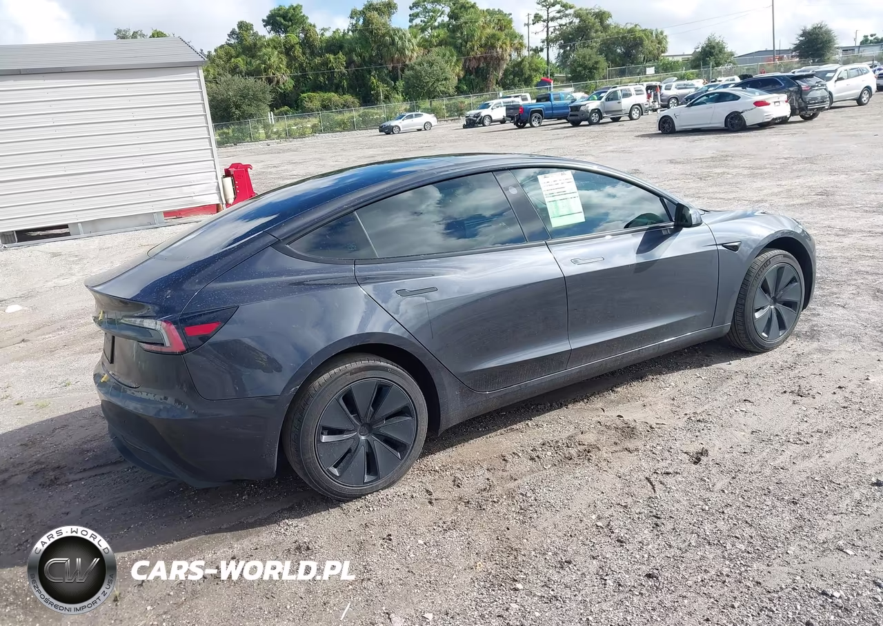 2024 Tesla Model 3 Long Range Dual Motor Rear-Wheel Drive-Rear-Wheel Drive VIN:5YJ3E1EA7RF833685 - 4