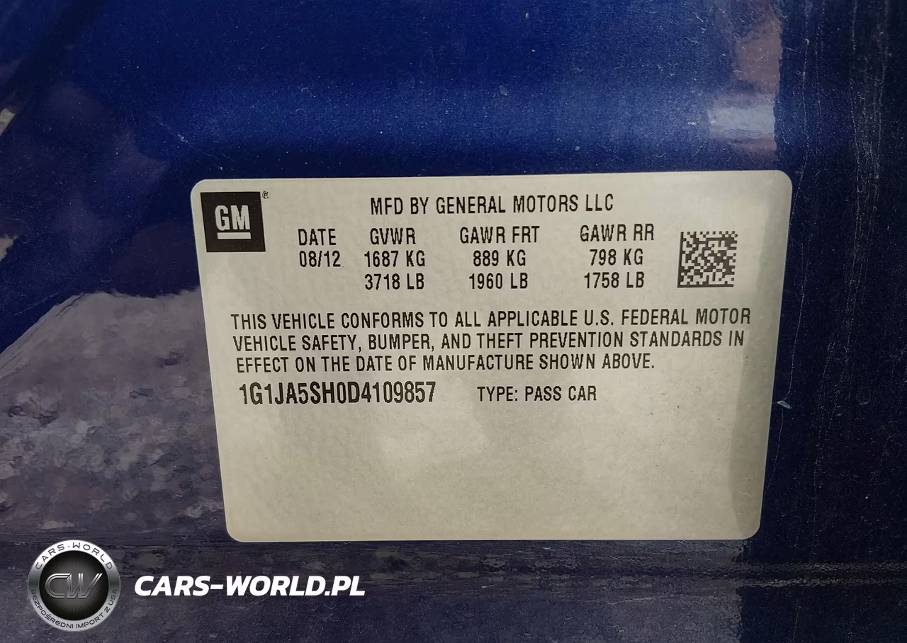 2013 Chevrolet Sonic Ls Auto VIN:1G1JA5SH0D4109857 - 9